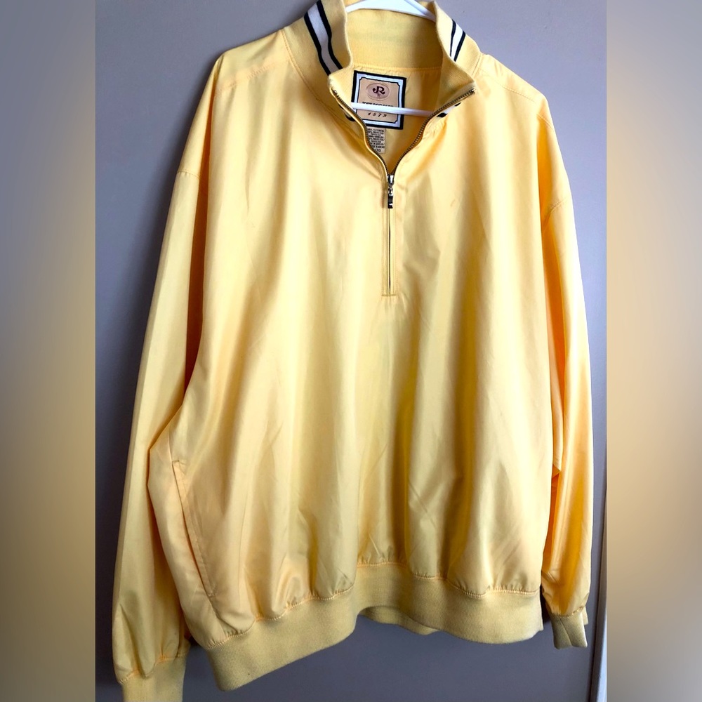 JOEY RODOLFO Yellow Windbeaker Jacket   Size XL